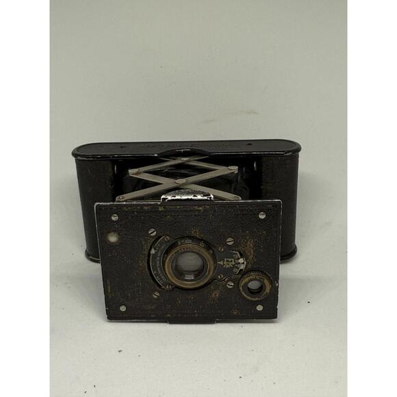 Antique Eastman Kodak Camera Autographic 25 BT 50 Vest Pocket Leather Case
